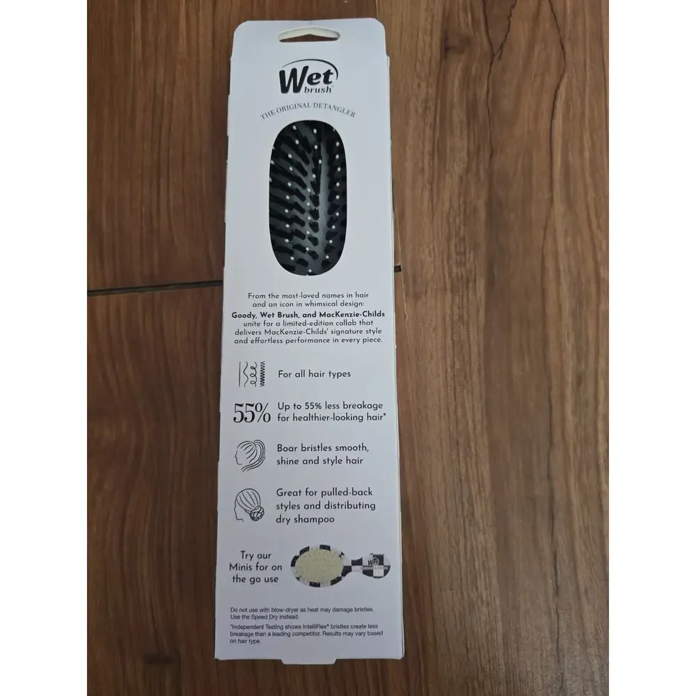 MacKenzie Childs x Wet Brush Target Detangler Butterfly Toile for Dry Hair New
